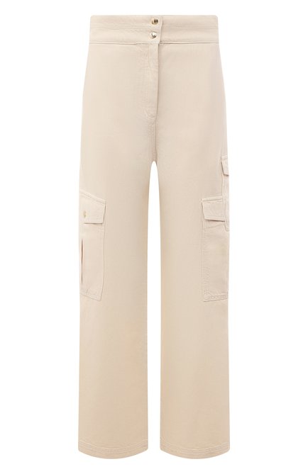 Мужского брюки из хлопка и льна PATRIZIA PEPE кремвого цвета, арт. 2P1483_A247 | Фото 1