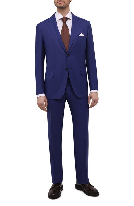 Мужской шерстяной костюм KITON синего цвета по цене 771000 руб., арт. UA81K01X62 | Фото 1