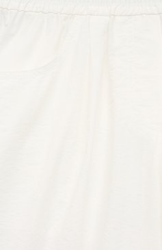 Детские хлопковые брюки BRUNELLO CUCINELLI кремвого цвета, арт. B0F79P058C | Фото 3 (Случай: Повседневный; Материал внешний: Хлопок)