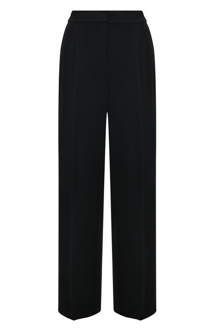 Женские шерстяные брюки WINDSOR черного цвета, арт. 52 DH253H/10001443 | Фото 1 (Материал сплава: Проставлено; Драгоценные камни: Проставлено; Длина (брюки, джинсы): Стандартные; Материал внешний: Шерсть)