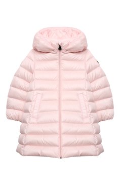 Детского пуховое пальто MONCLER розового цвета, арт. G2-951-1C505-10-53048 | Фото 1 (Кросс-КТ НВ: Пальто)