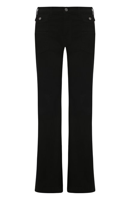 Женские джинсы 7 FOR ALL MANKIND черного цвета, арт. JSUSU790NI | Фото 1 (Материал внешний: Хлопок; Материал сплава: Проставлено; Драгоценные камни: Проставлено; Длина (брюки, джинсы): Стандартные)