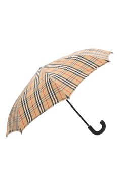 Мужской складной зонт BURBERRY бежевого цвета, арт. 8024782 | Фото 2 (Материал: Текстиль, Синтетический материал)