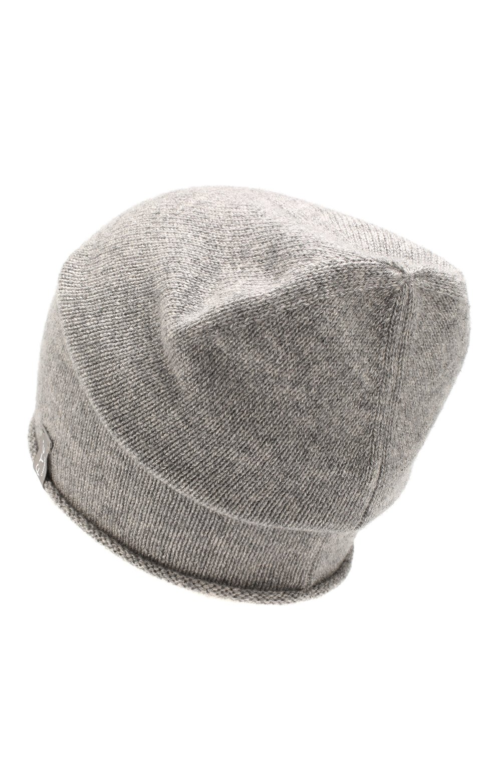 Женская кашемировая шапка FTC серого цвета, арт. 760-0940 | Фото 2 (Материал: Текстиль, Кашемир, Шерсть; Статус проверки: Проверено, Проверена категория)
