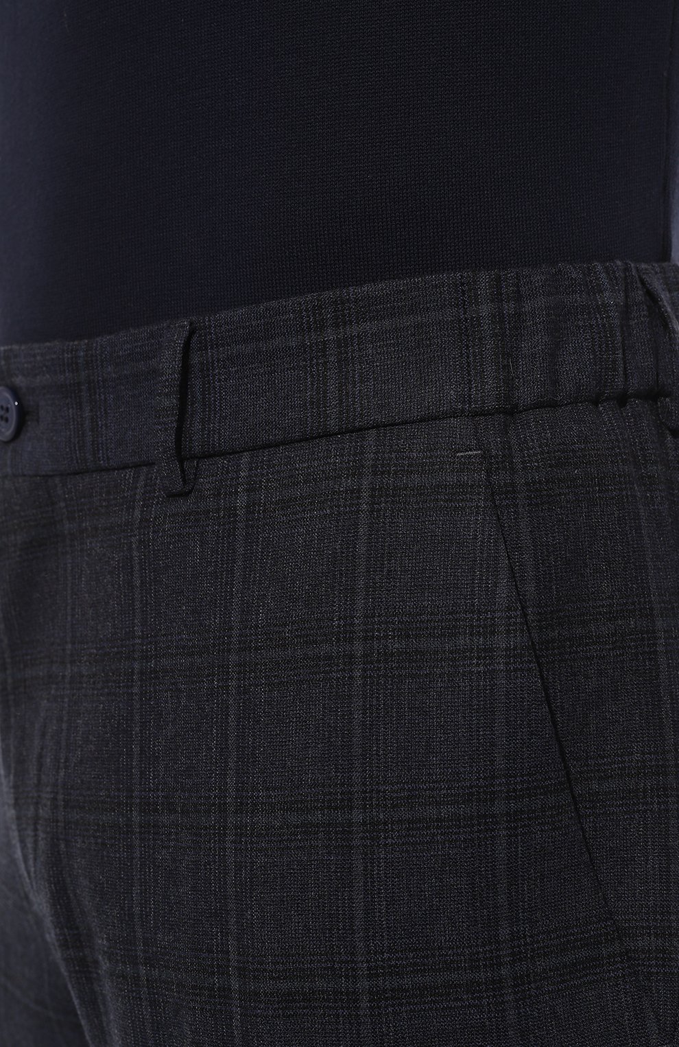 Мужские шерстяные брюки-карго STEFANO RICCI темно-синего цвета, арт. M1T2400301/W0013M | Фото 5 (Силуэт М (брюки): Карго; Материал внешний: Шерсть; Длина (брюки, джинсы): Стандартные; Случай: Повседневный; Стили: Кэжуэл)