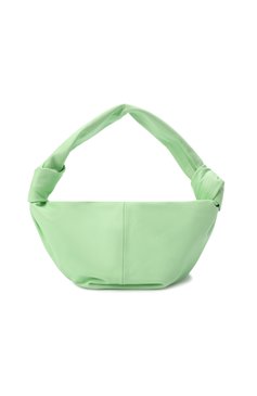 Женская сумка double knot mini BOTTEGA VENETA светло-зеленого цвета, арт. 629635/V1BW0 | Фото 1 (Сумки-технические: Сумки top-handle; Материал: Натуральная кожа; Материал сплава: Проставлено; Размер: mini; Драгоценные камни: Проставлено)
