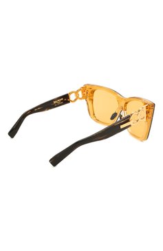 Женские солнцезащитные очки BALMAIN золотого цвета, арт. BPS-106C-150 | Фото 4 (Тип очков: С/з; Очки форма: Квадратные)