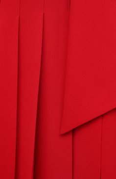 Женское шелковое платье VALENTINO красного цвета, арт. UB0VDB751MM | Фото 5 (Материал внешний: Шелк; Рукава: Длинные; Случай: Вечерний; Длина Ж (юбки, платья, шорты): Макси; Стили: Романтичный; Женское Кросс-КТ: Платье-одежда)