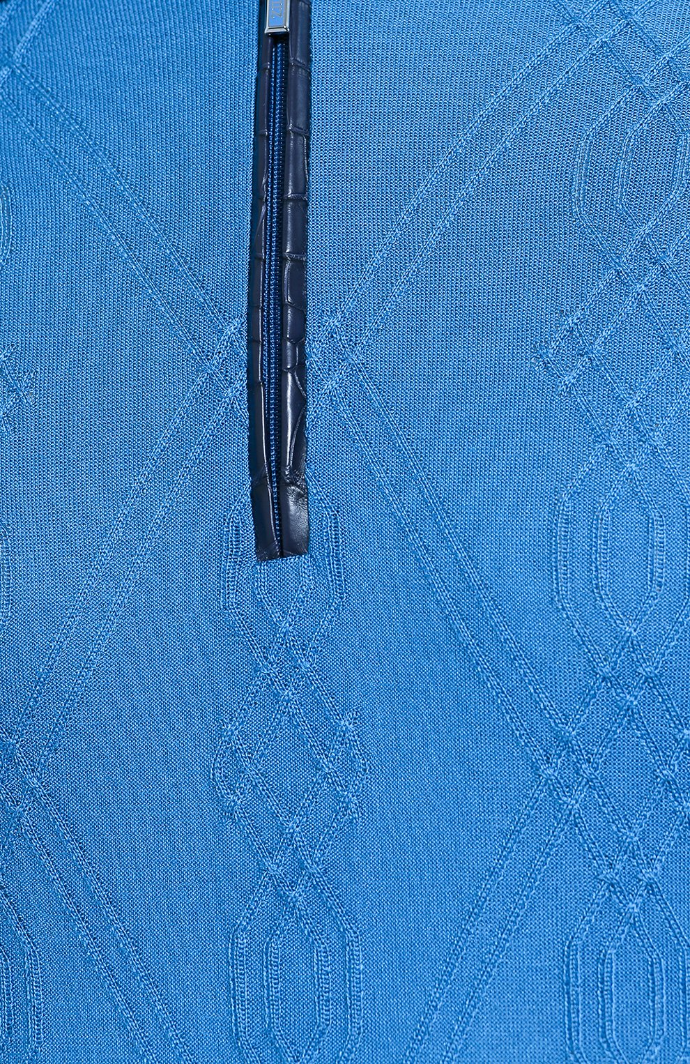 Мужское шелковое поло ZILLI синего цвета, арт. MBT-PZ422-FUTC1/MC03/AMIS | Фото 5 (Материал внешний: Шелк; Застежка: Молния; Рукава: Короткие; Длина (для топов): Стандартные; Региональные ограничения белый список (Axapta Mercury): RU; Кросс-КТ: Трикотаж; Материал сплава: Проставлено; Драгоценные камни: Проставлено)