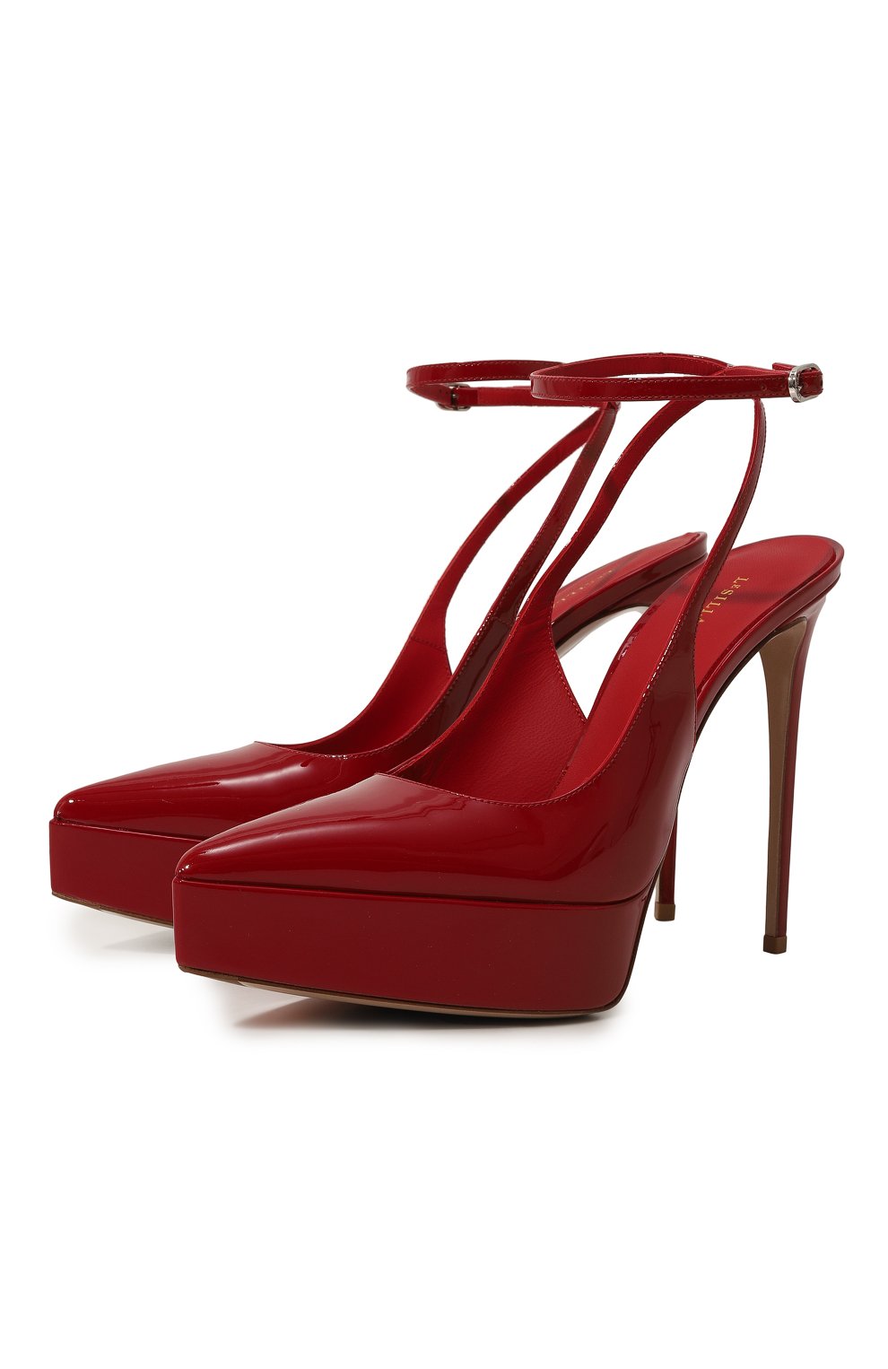Кожаные туфли Le Silla красного цвета