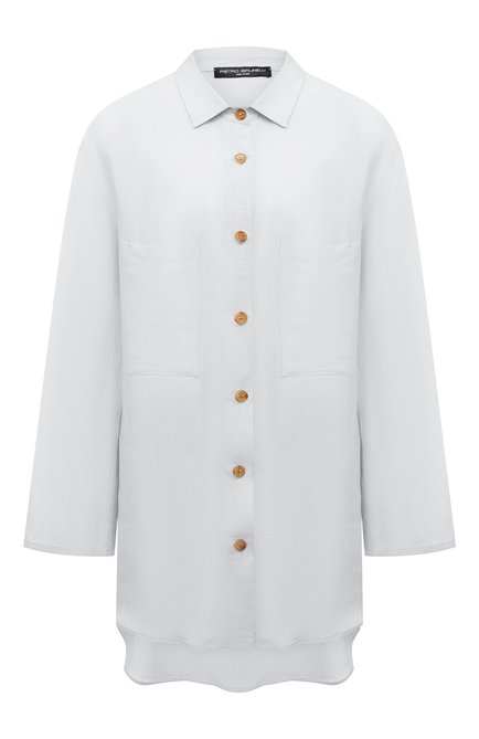 Женская рубашка из вискозы и льна PIETRO BRUNELLI белого цвета по цене 0 руб., арт. CA0170/LI0023 | Фото 1