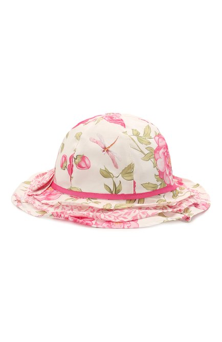 Детская хлопковая шляпа MONNALISA розового цвета, арт. 397002 | Фото 2 (Материал: Хлопок, Текстиль; Региональные ограничения белый список (Axapta Mercury): RU)