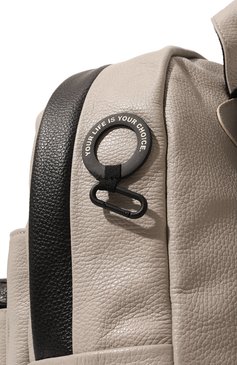 Мужской кожаный рюкзак VIC MATIE светло-бежевого цвета, арт. 1A0158TC999C6HB296 | Фото 3 (Материал: Натуральная кожа; Стили: Кэжуэл; Размер: large)