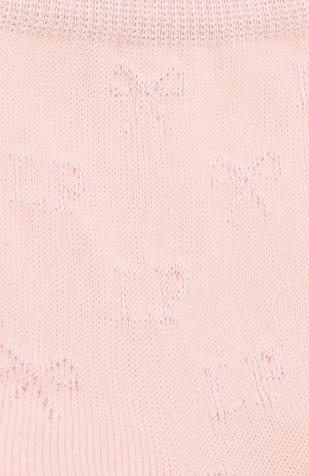 Детские носки с фактурным узором LA PERLA розового цвета, арт. 42677H/10-12 | Фото 2 (Статус проверки: Проверена категория, Проверено; Материал: Хлопок, Текстиль, Синтетический м�атериал; Кросс-КТ: Носки)