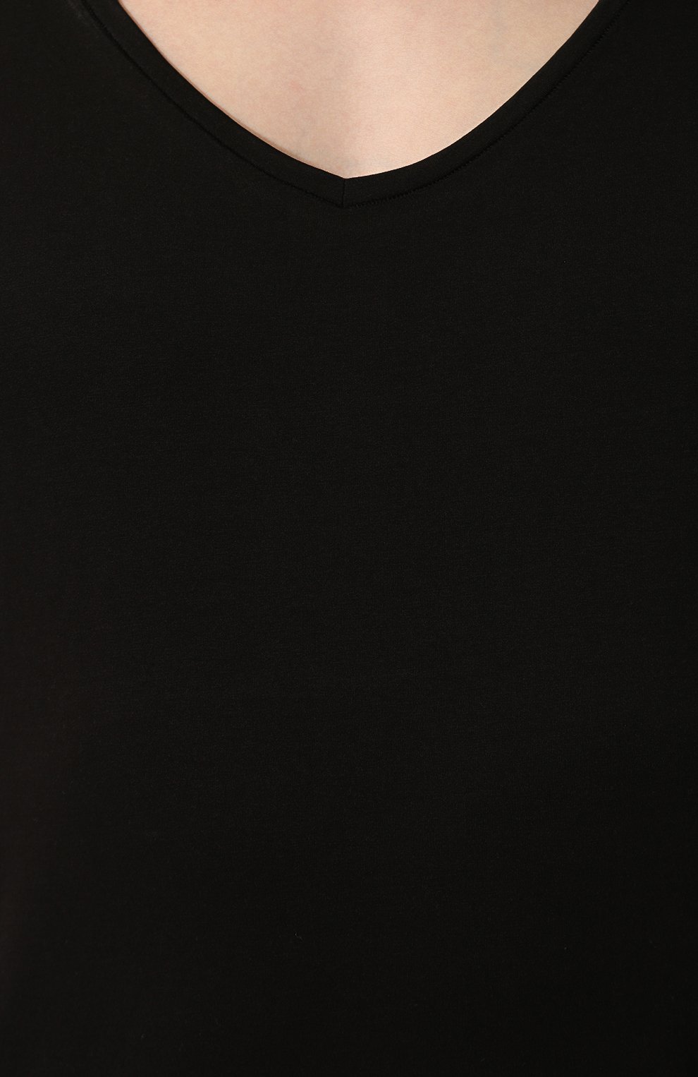 Мужская хлопковая футболка с v-образным вырезом DEREK ROSE черного цвета, арт. 8025-JACK001 | Фото 5 (Кросс-КТ: домашняя одежда; Рукава: Короткие; Длина (для топов): Стандартные; Материал сплава: Проставлено; Материал внешний: Хлопок; Мужское Кросс-КТ: Футболка-белье; Ювелирные украшения: Назначено; Драгоценные камни: Проставлено; Статус проверки: Проверена категория)