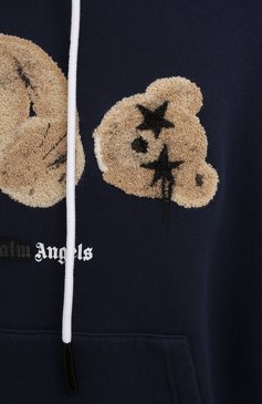 Мужской темно-синий хлопковое худи PALM ANGELS купить в интернет-магазине  ЦУМ, арт. PMBB058F21FLE0124660