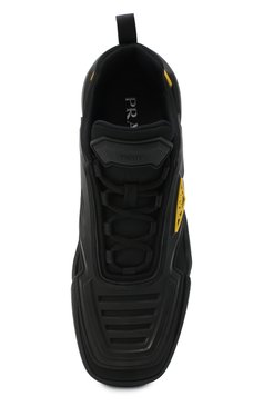 Мужские кроссовки tecno stretch PRADA черного цвета, арт. 2EG314-3LCW-F00ZH | Фото 5 (Материал внешний: Текстиль; Стили: Гранж; Материал утеплителя: Без утеплителя; Подошва: Массивная)