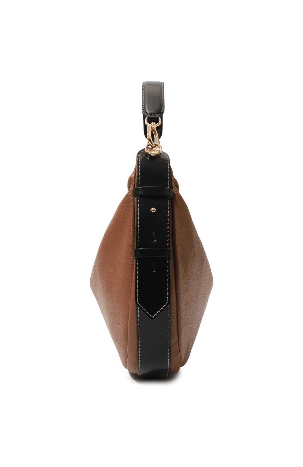 Женская сумка oyster hobo medium BORBONESE коричневого цвета, арт. 923738 | Фото 4 (Сумки-технические: Сумки top-handle; Размер: medium; Материал: Натуральная кожа)