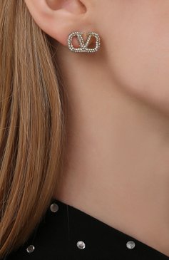 Женские серьги  VALENTINO золотого цвета, арт. VW2J0F85/YCW | Фото 2 (Региональные ограничения белый список (Axapta Mercury): RU; Материал: Металл)