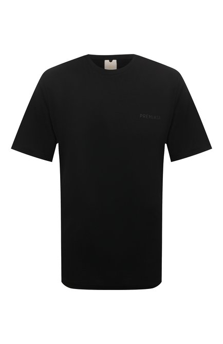 Мужская хлопковая футболка PREMIATA черного цвета по цене 17050 руб., арт. PW23_264PD | Фото 1