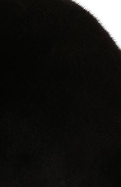 Женская шапка фанни из меха норки FURLAND черного цвета, арт. 0141100110154300000 | Фото 4 (Материал: Натуральный мех)