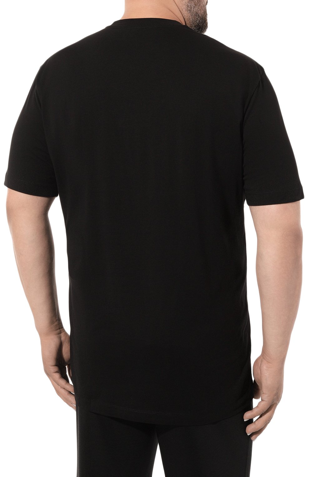 Хлопковая футболка Paul&Shark 13311614/3XL-6XL, цвет чёрный, размер 60 13311614/3XL-6XL - фото 4