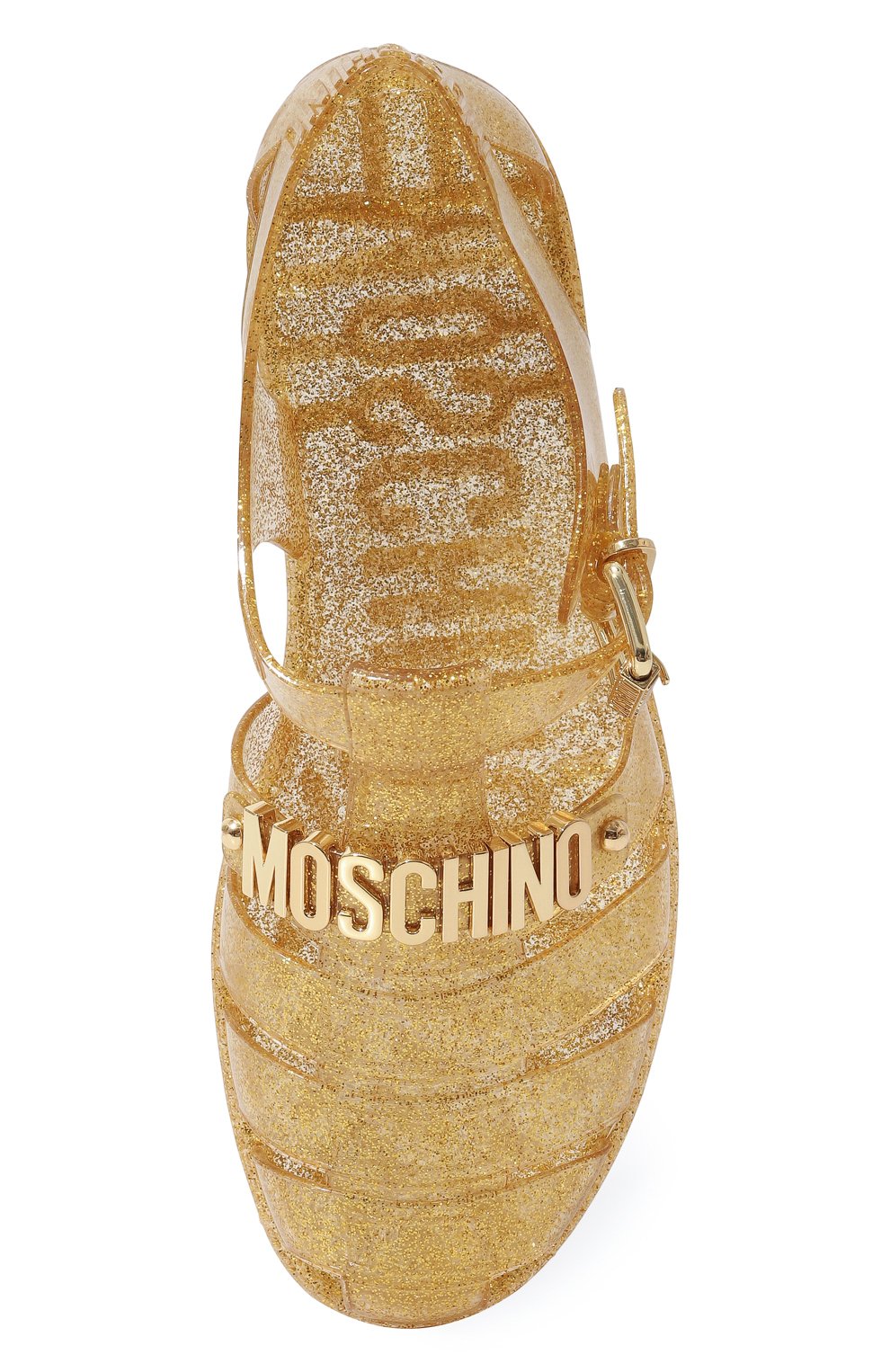 Сандалии Jelly Group Moschino MA16501G1G/M24, цвет золотой, размер 41 MA16501G1G/M24 - фото 6