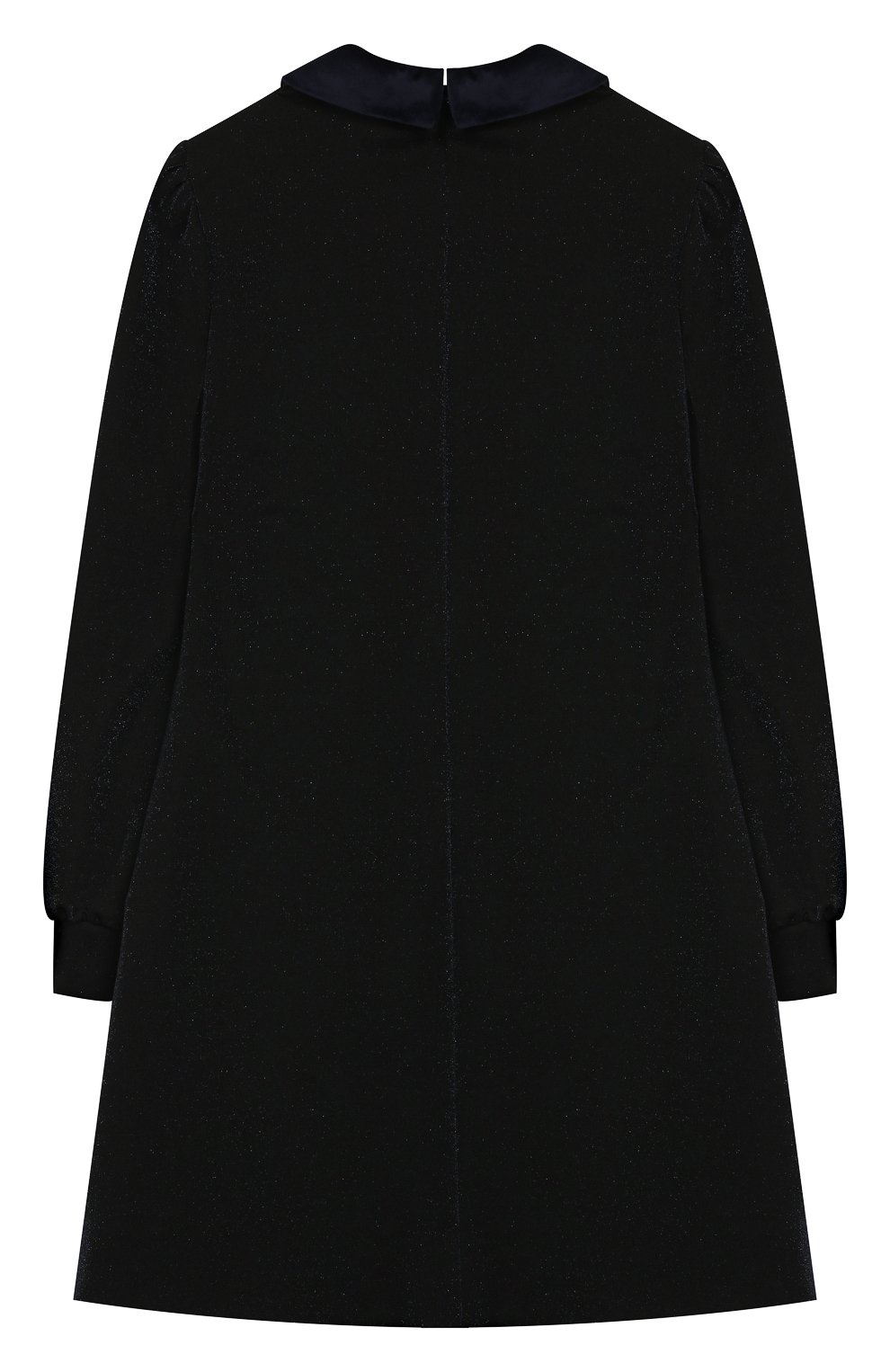 Детское платье LANVIN синего цвета, арт. 4L1660/LC220/5-8 | Фото 2 (Рукава: Длинные; Случай: Повседневный; Материал внешний: Синтетический материал, Вискоза; Девочки Кросс-КТ: Платье-одежда; Статус проверки: Проверена категория)