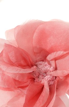 Женская брошь GUCCI розового цвета, арт. 417696 I3967 | Фото 4 (Материал: Текстиль, Шелк; Материал сплава: Проставлено; Нос: Не проставлено)
