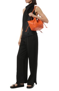 Женская сумка mochi YUZEFI оранжевого цвета, арт. YUZSS23-HB-M0-L007 | Фото 7 (Сумки-технические: Сумки top-handle; Материал: Натуральная кожа; Материал сплава: Проставлено; Драгоценные камни: Проставлено; Размер: small)