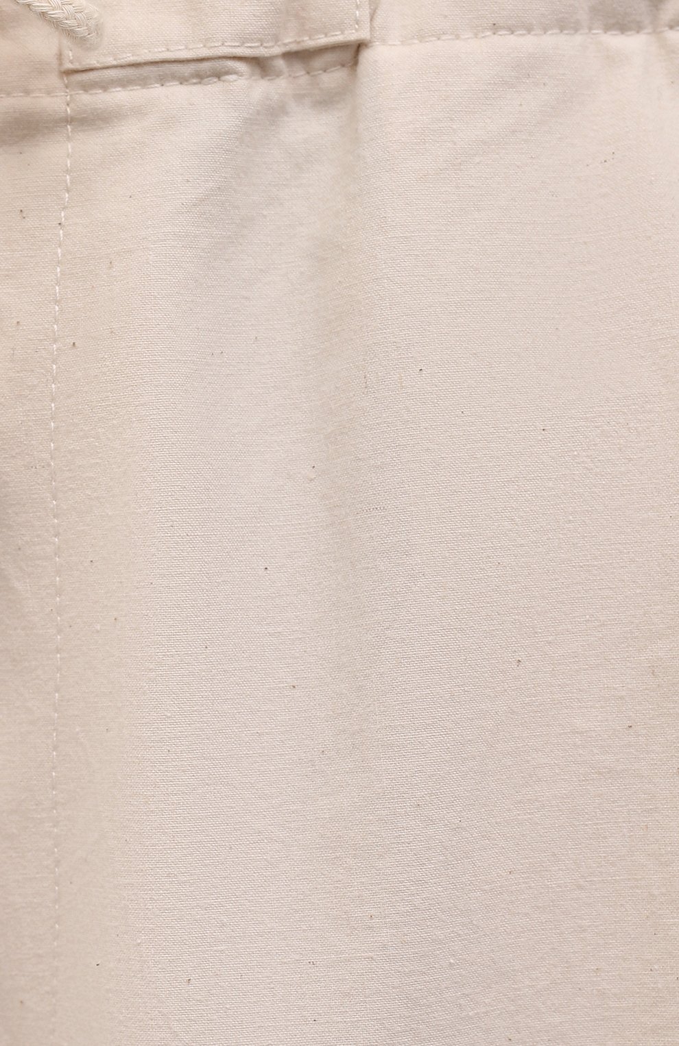 Женские хлопковые брюки JIL SANDER бежевого цвета, арт. JPPS310705-WS242600 | Фото 5 (Длина (брюки, джинсы): Стандартные; Женское Кросс-КТ: Брюки-одежда; Региональные ограничения белый список (Axapta Mercury): RU; Силуэт Ж (брюки и джинсы): Расклешенные; Материал внешний: Хлопок; Стили: Кэжуэл)