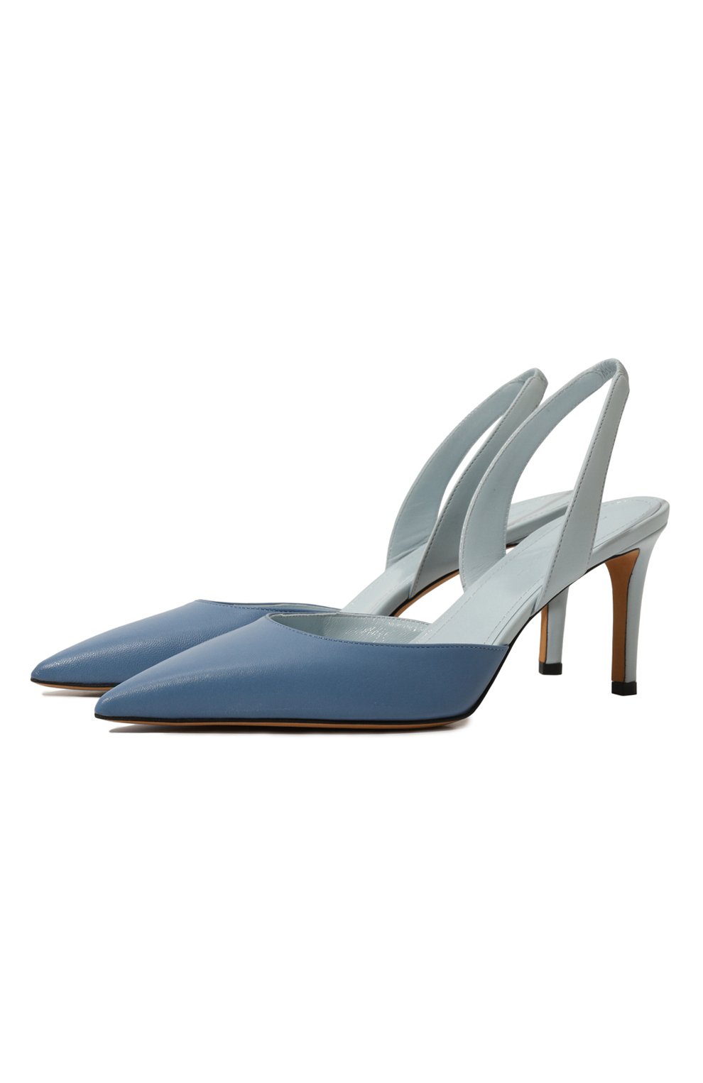 Женские голубые кожаные туфли KITON купить в интернет-магазине ЦУМ, арт ...