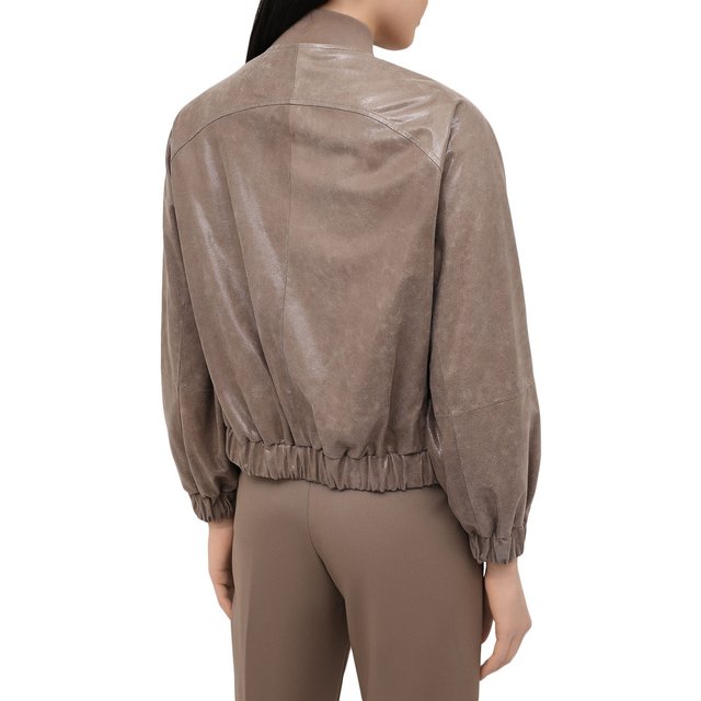 фото Кожаная куртка brunello cucinelli