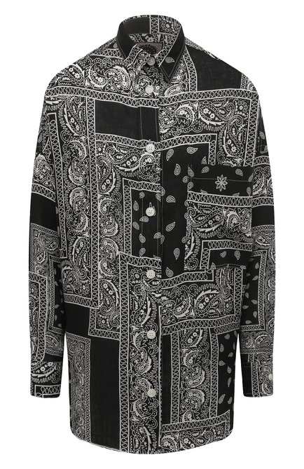 Женская льняная рубашка DESTIN черного цвета по цене 25700 руб., арт. DDS3MAT/EIRTLINCRBA | Фото 1