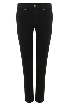 Женские джинсы VERSACE JEANS COUTURE черного цвета, арт. 75HAB5J0/CDW00 | Фото 1 (Кросс-КТ: Деним; Длина (брюки, джинсы): Стандартные; Материал сплава: Проставлено; Материал внешний: Хлопок, Деним; Драгоценные камни: Проставлено; Силуэт Ж (брюки и джинсы): Скинни; Стили: Кэжуэл)