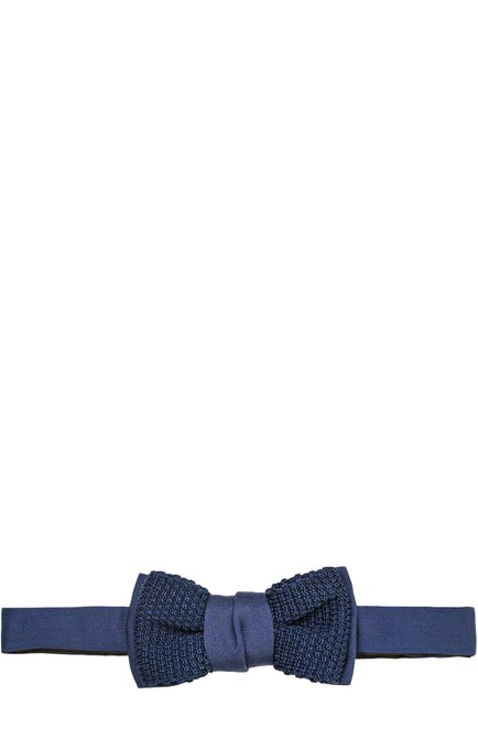 Мужской шелковый галстук-бабочка LANVIN темно-синего цвета, арт. 1993/B0W TIE | Фото 1 (Статус проверки: Проверена категория, Проверено; Материал: Текстиль, Шелк)