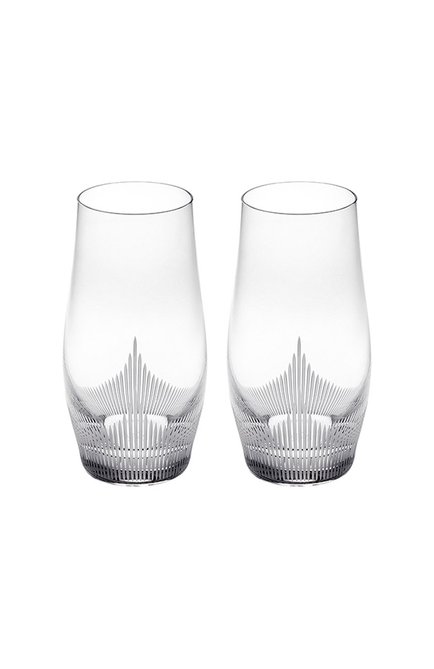 Набор из 2-х стаканов для сока 100 points LALIQUE прозрачного цвета, арт. 10332500 | Фото 1 (Интерьер_коллекция: 100 Points; Ограничения доставки: fragile-2)