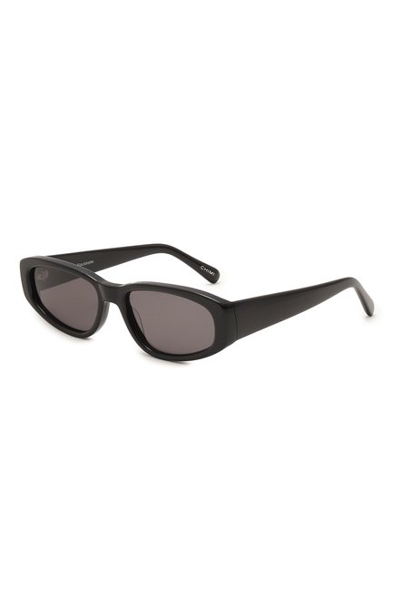 Женские солнцезащитны е очки CHIMI черного цвета, арт. 09.2 BLACK | Фото 1 (Тип очков: С/з; Материал: Пластик; Оптика Гендер: оптика-женское; Очки форма: Cat-eye, Прямоугольные)