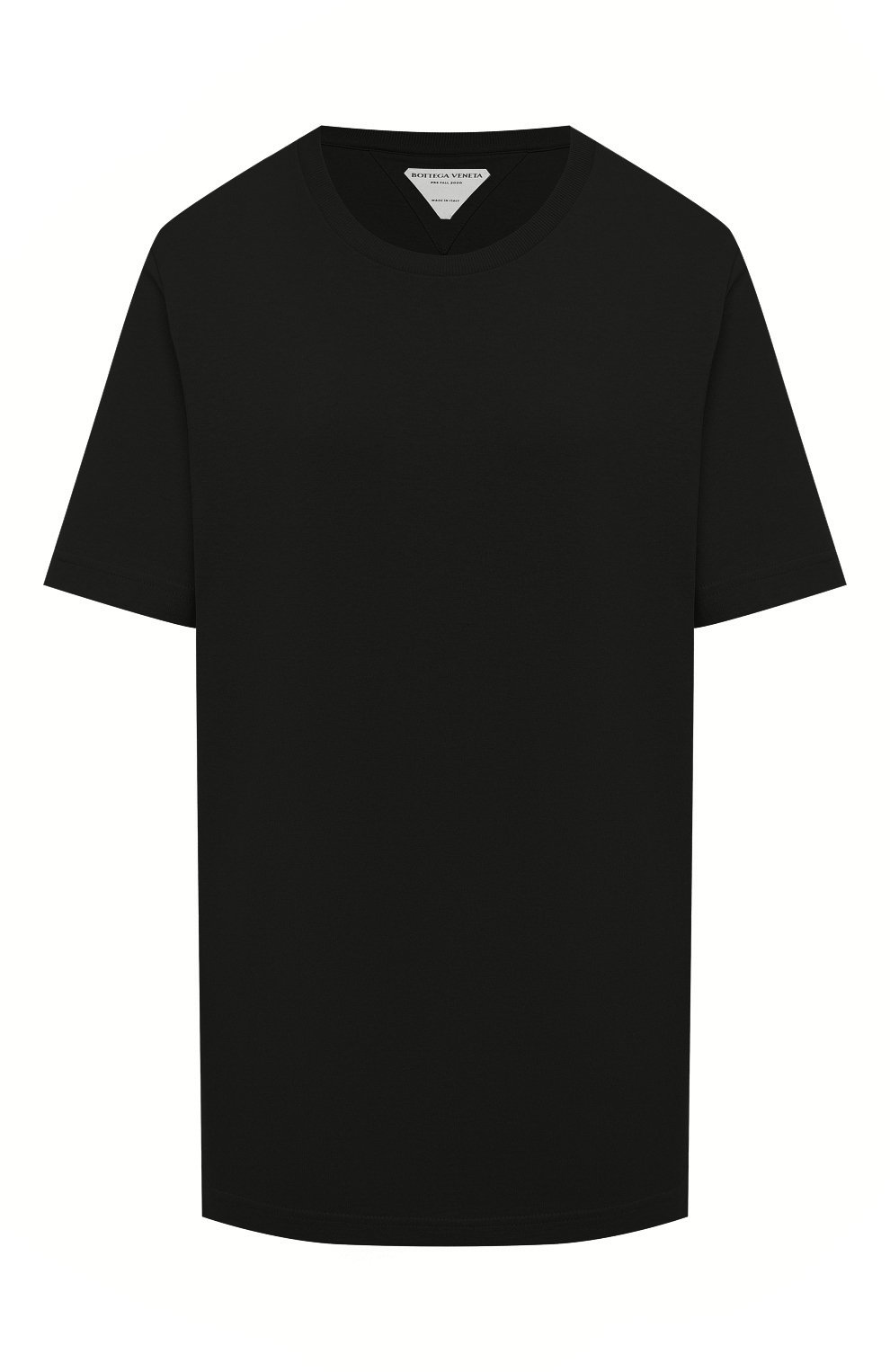 Хлопковая футболка Bottega Veneta Чёрный 636861/VF1U0 5502407