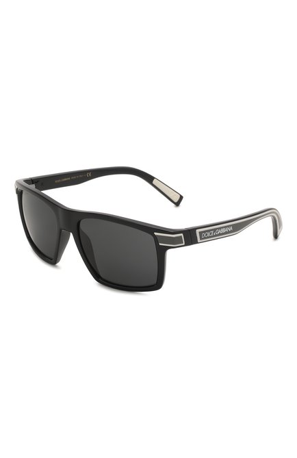Мужские солнцезащитные очки DOLCE & GABBANA черного цвета, арт. 6160-501/87 | Фото 1 (Тип очков: С/з; Кросс-КТ: С/з-мужское; Оптика Гендер: оптика-мужское; Очки форма: Прямоугольные)