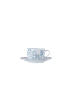 Чайная чашка с блюдцем tout paris BERNARDAUD синего цвета, арт. 1980/91 | Фото 1 (Ограничения доставки: fragile-2)