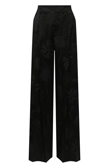 Женские брюки из вискозы JW ANDERSON черного цвета, арт. TR0126 PG0498 | Фото 1 (Стили: Кэжуэл; Длина (брюки, джинсы): Удлиненные; Материал внешний: Вискоза; Силуэт Ж (брюки и джинсы): Широкие; Женское Кросс-КТ: Брюки-одежда; Региональные ограничения белый список (Axapta Mercury): RU)