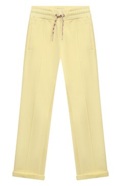 Детские хлопковые брюки SCOTCH&SODA желтого цвета, арт. 170710-23-SSGM-C83 | Фото 1 (Случай: Повседневный; Материал сплава: Проставлено; Нос: Не проставлено; Материал внешний: Хлопок)