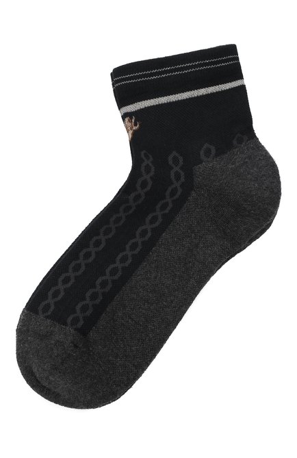 Женские носки ANTIPAST черного цвета, арт. KT-154S | Фото 1 (Материал внешний: Хлопок, Синтетический материал)