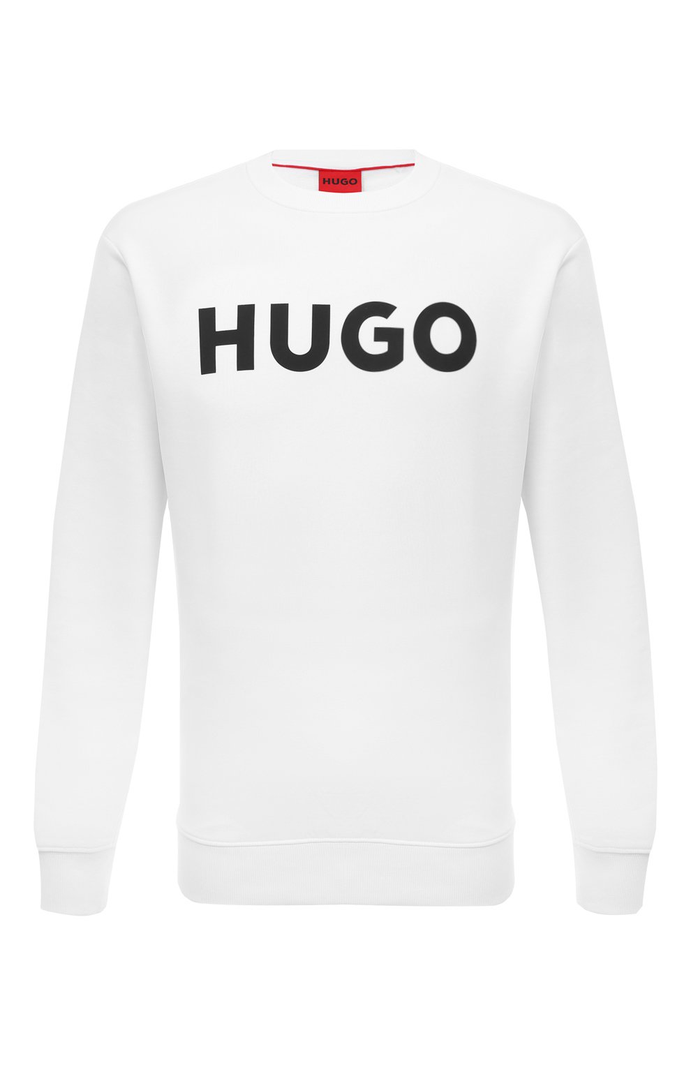 Хлопковый свитшот HUGO 50477328, цвет белый, размер 48 - фото 1