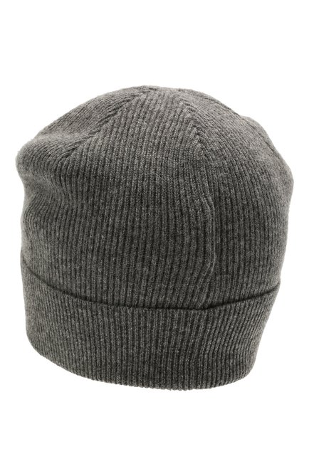 Детского кашемировая шапка BRUNELLO CUCINELLI темно-серого цвета, арт. B12M11299C | Фото 2 (Материал: Шерсть, Кашемир, Текстиль; Региональные ограничения белый список (Axapta Mercury): RU)