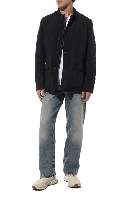 Мужская куртка PAUL&SHARK темно-синего цвета, арт. C0P2001 | Фото 2 (Кросс-КТ: Куртка; Материал подклада: Синтетический материал; Материал внешний: Синтетический материал; Рукава: Длинные; Длина (верхняя одежда): Короткие; Мужское Кросс-КТ: Верхняя одежда, утепленные куртки)