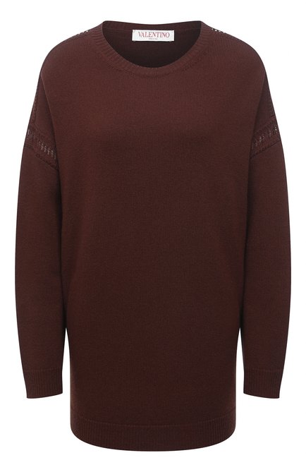 Женский пуловер из шерсти и кашемира VALENTINO коричневого цвета по цене 194000 руб., арт. XB3KC31P6YG | Фото 1