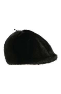 Мужская норковая кепка киприано FURLAND черного цвета, арт. 0076802110131600000 | Фото 1 (Материал: Натуральный мех)