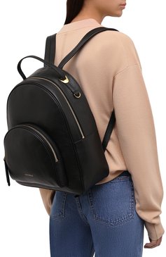 Женский рюкзак lea COCCINELLE черного цвета, арт. E1 I60 14 02 01 | Фото 2 (Материал: Натуральная кожа; Стили: Кэжуэл; Размер: large)